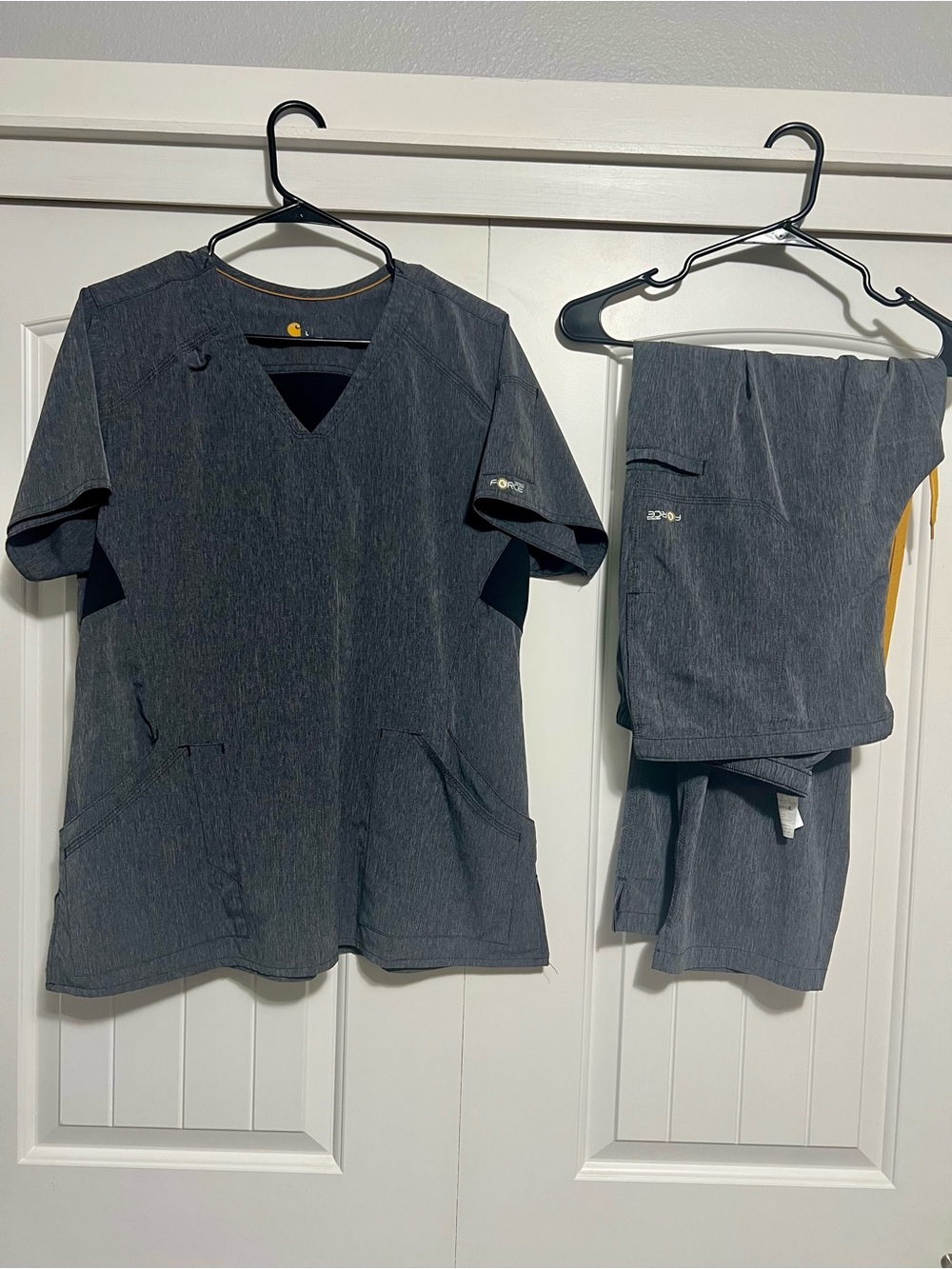 Carhartt Women's Dark Gray Scrub Top & Pants Set